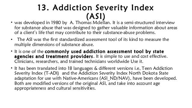 teen addiction severity index Teen addiction severity index